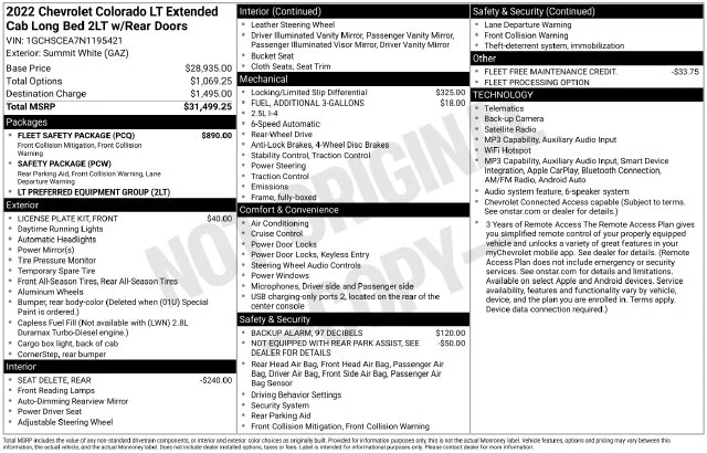 Used 2022 White Chevrolet LT image 7