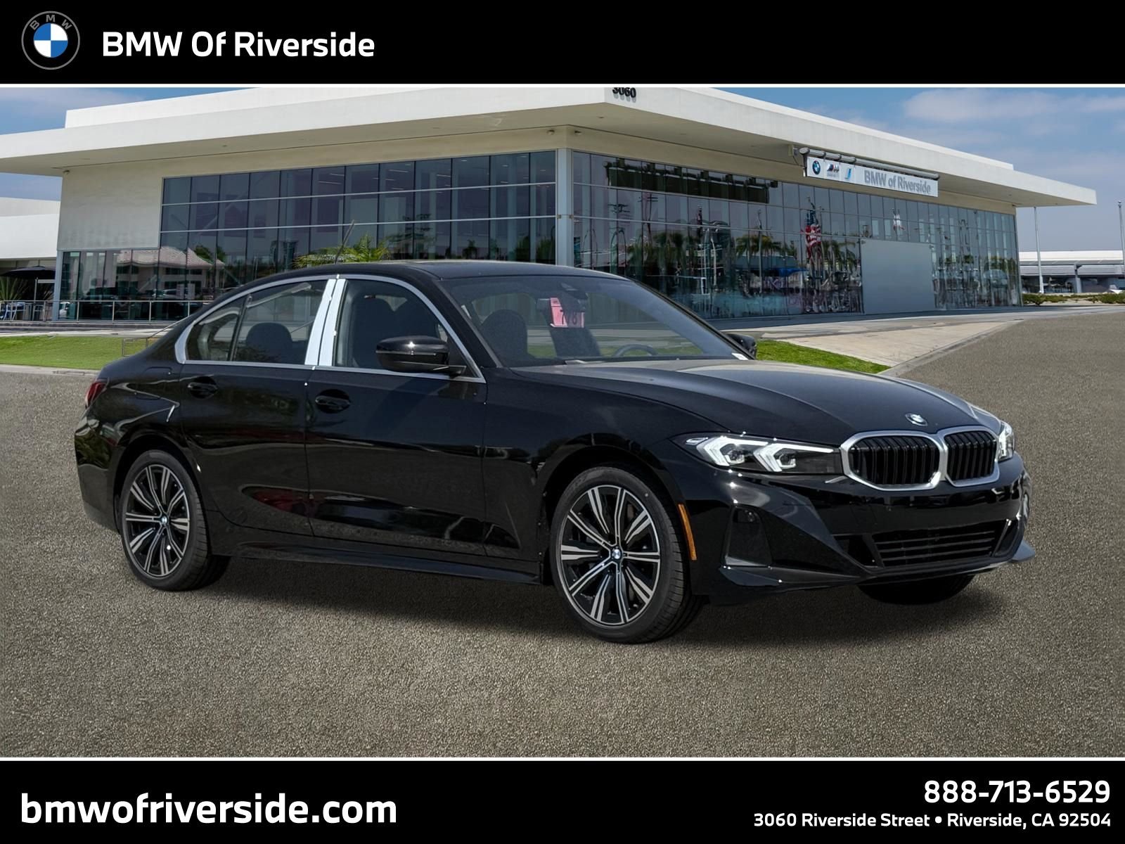 New 2026 Jet Black BMW 330i image 1