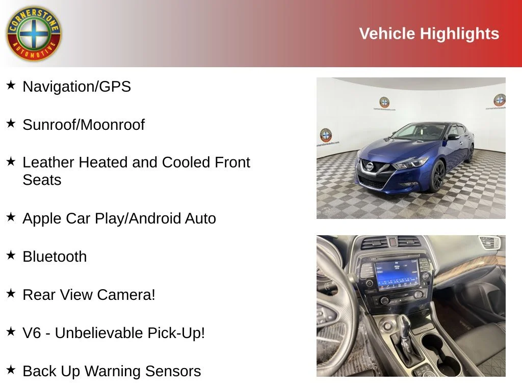 Used 2018 Nissan Maxima Platinum with VIN 1N4AA6AP3JC385740 for sale in Elk River, Minnesota