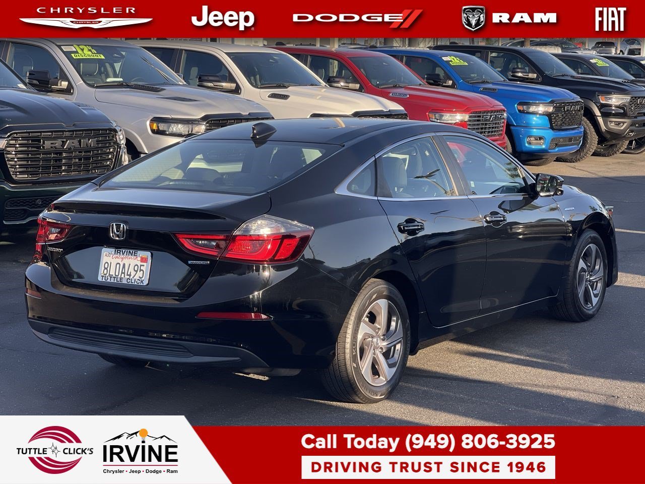 Used 2019 Crystal Black Pearl Honda EX image 6