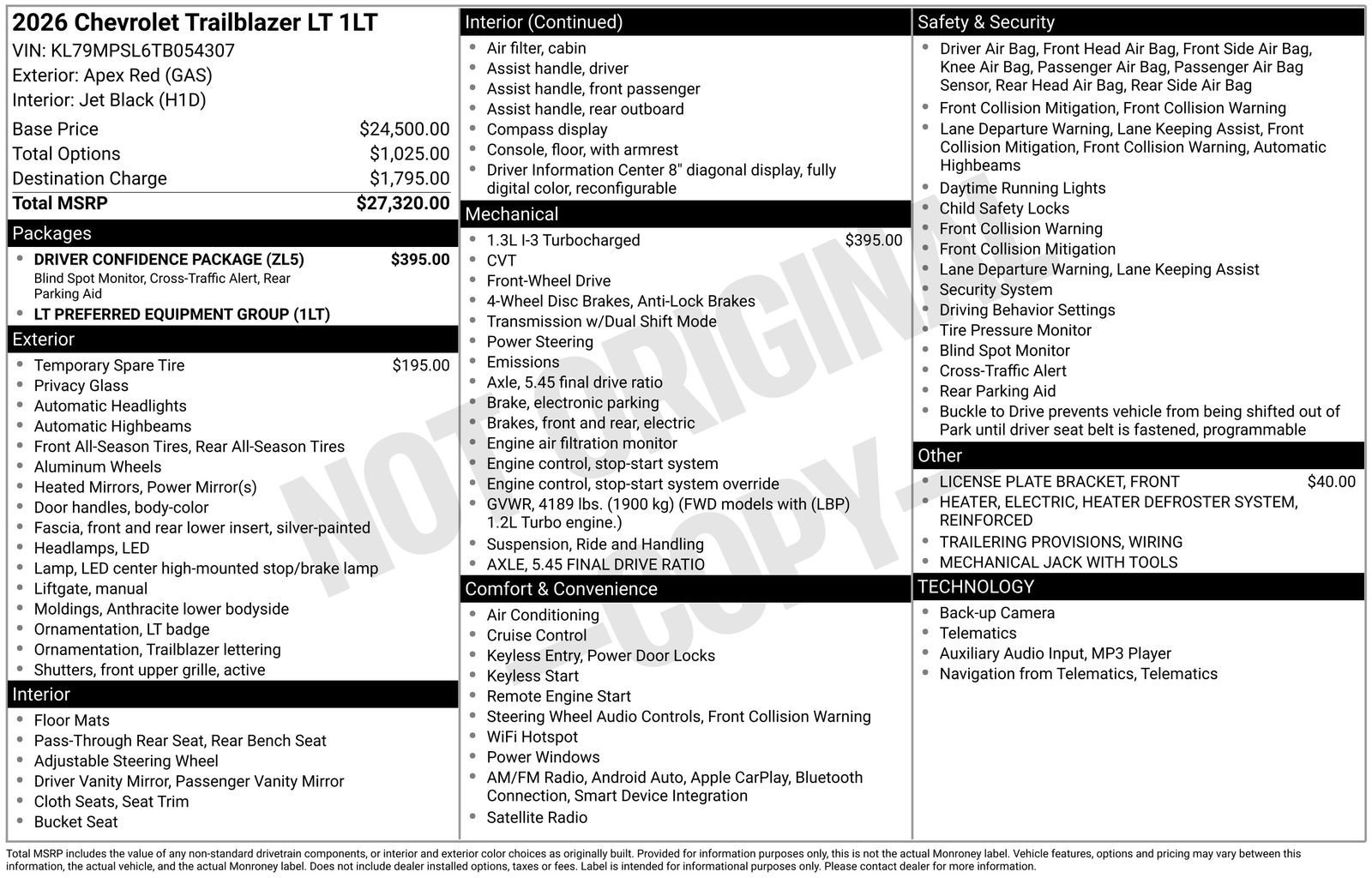 2026 Chevrolet Trailblazer LT - Photo 23