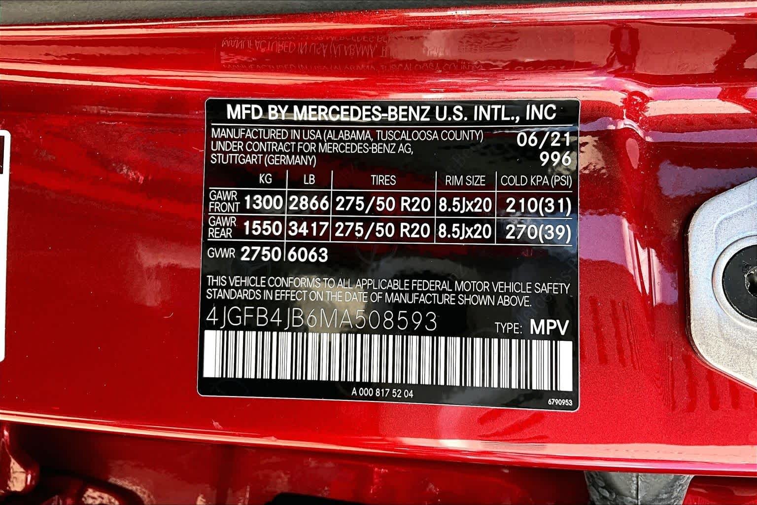 Used 2021 designo Cardinal Red Metallic Mercedes-Benz GLE 350 image 37