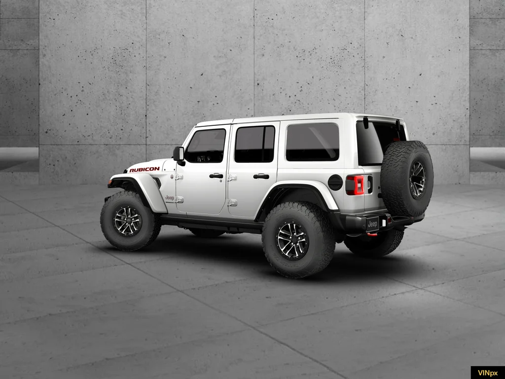 New 2026 Bright White Clear-Coat Exterior Paint Jeep Rubicon X image 3