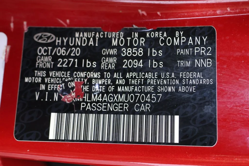 Used 2021 Red Hyundai SEL image 28