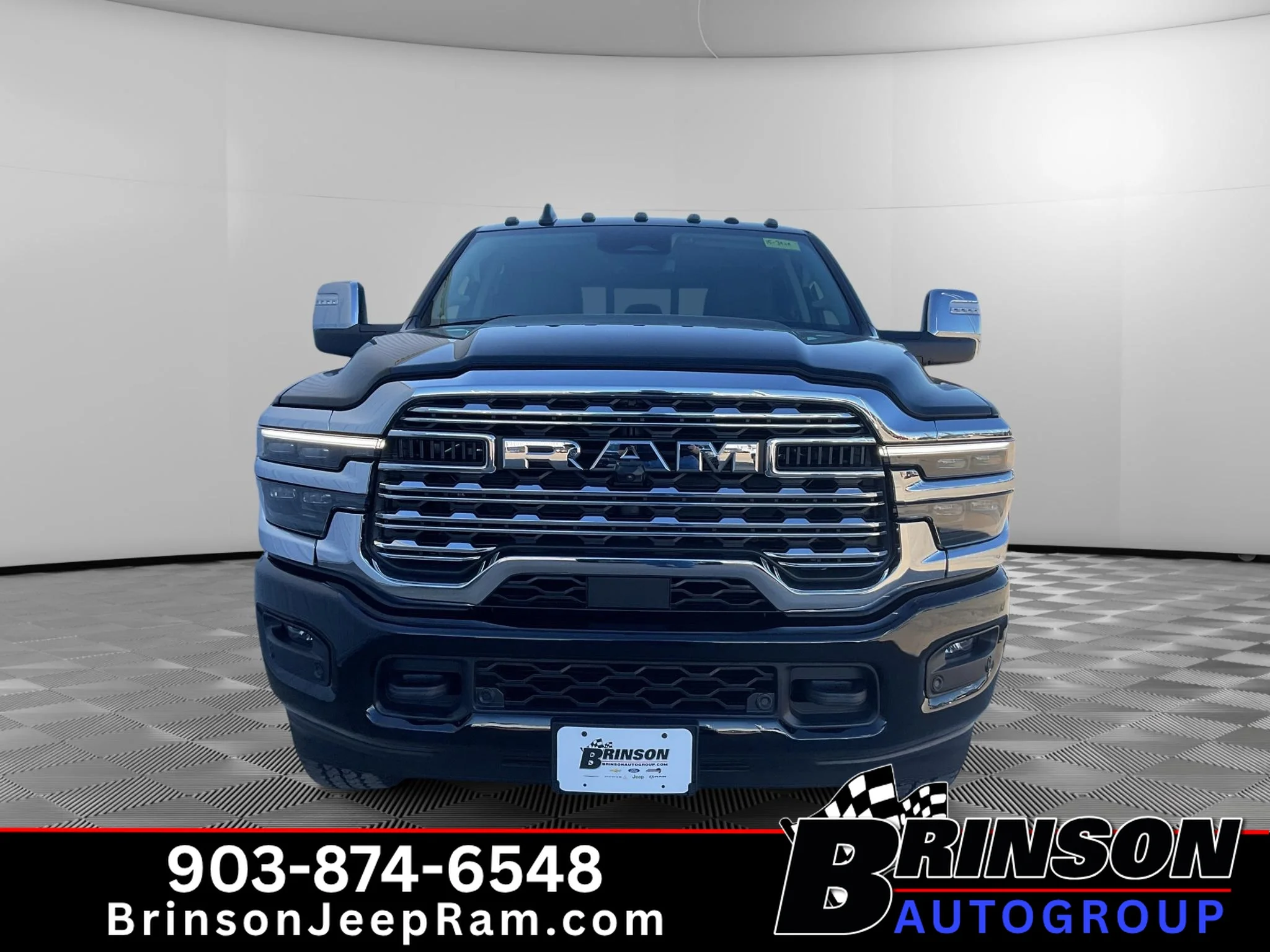 New 2027 Diamond Black Crystal Pearlcoat Ram Longhorn image 2