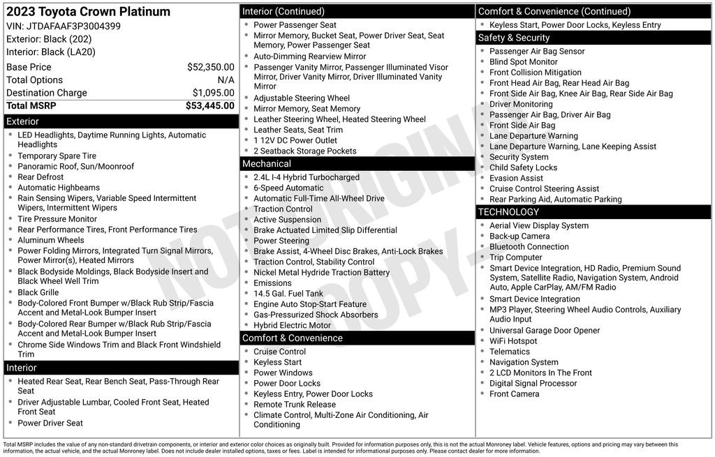 Certified Used 2023 Black Toyota Platinum image 28