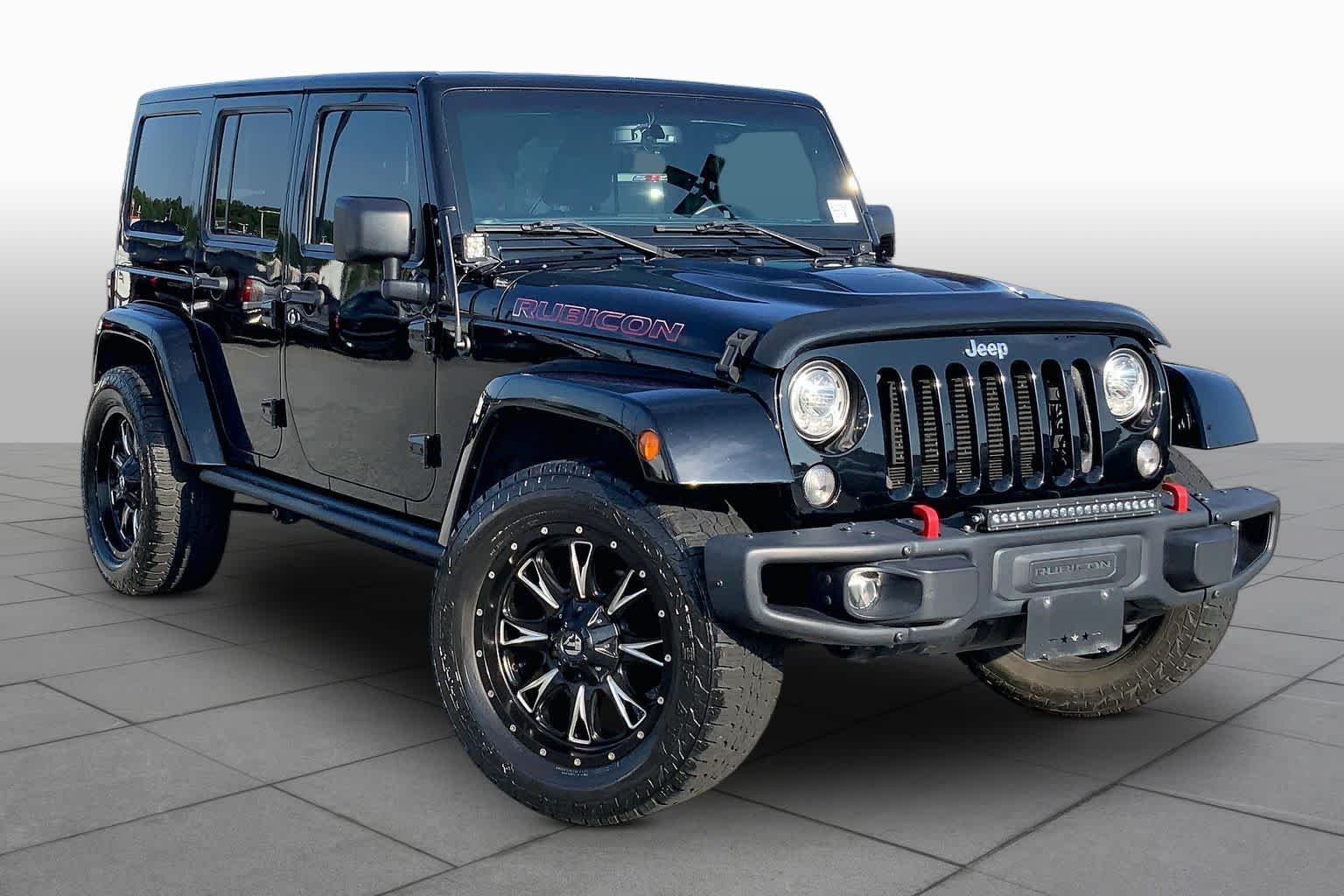 Used 2017 Black Clearcoat Jeep Rubicon Hard Rock image 3