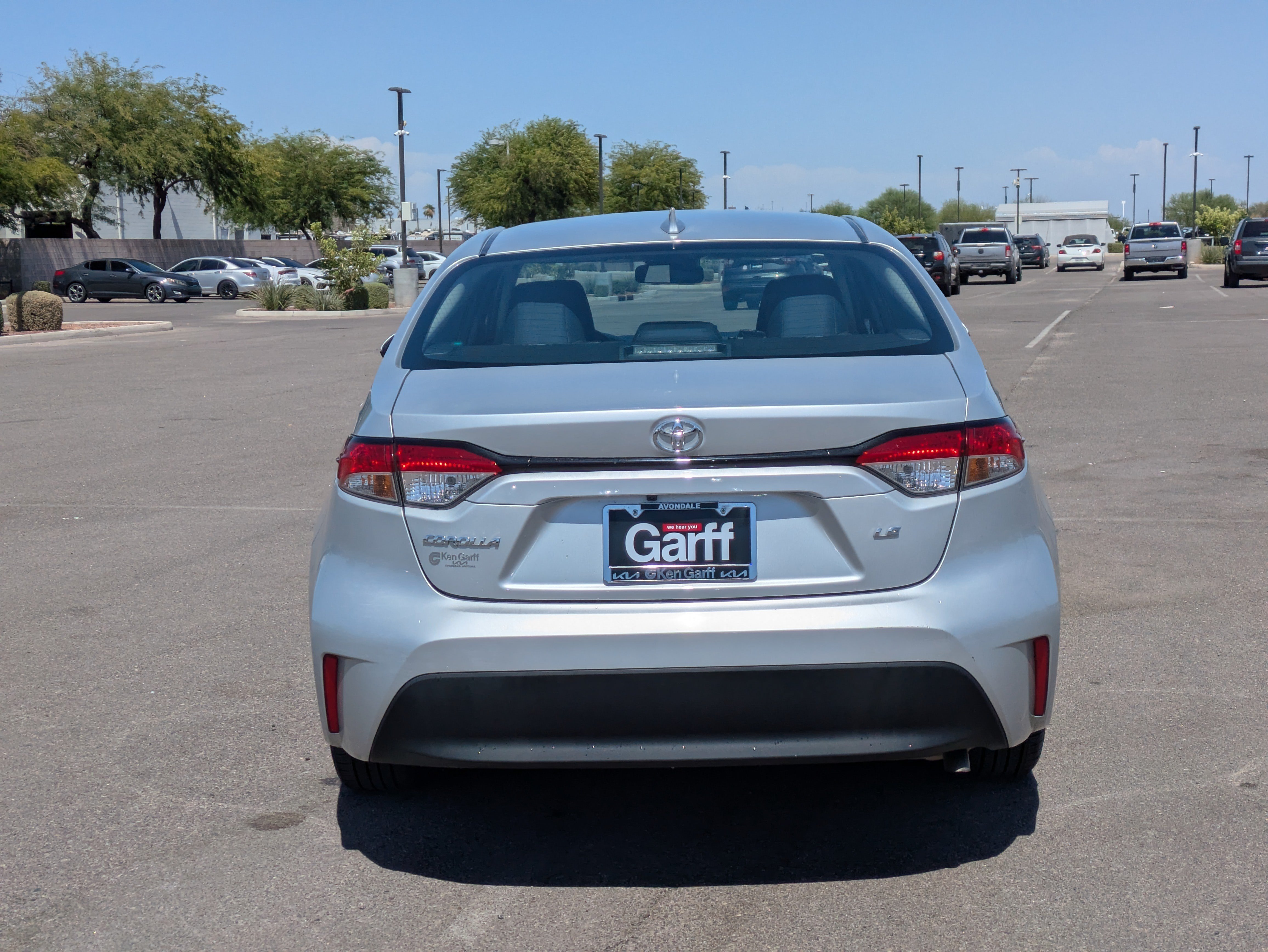 Used 2024 Classic Silver Metallic Toyota LE image 4