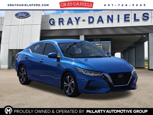 Certified Used 2022 Electric Blue Metallic Nissan SV image 1