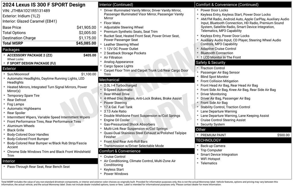 Used 2024 Silver Lexus 300 image 22