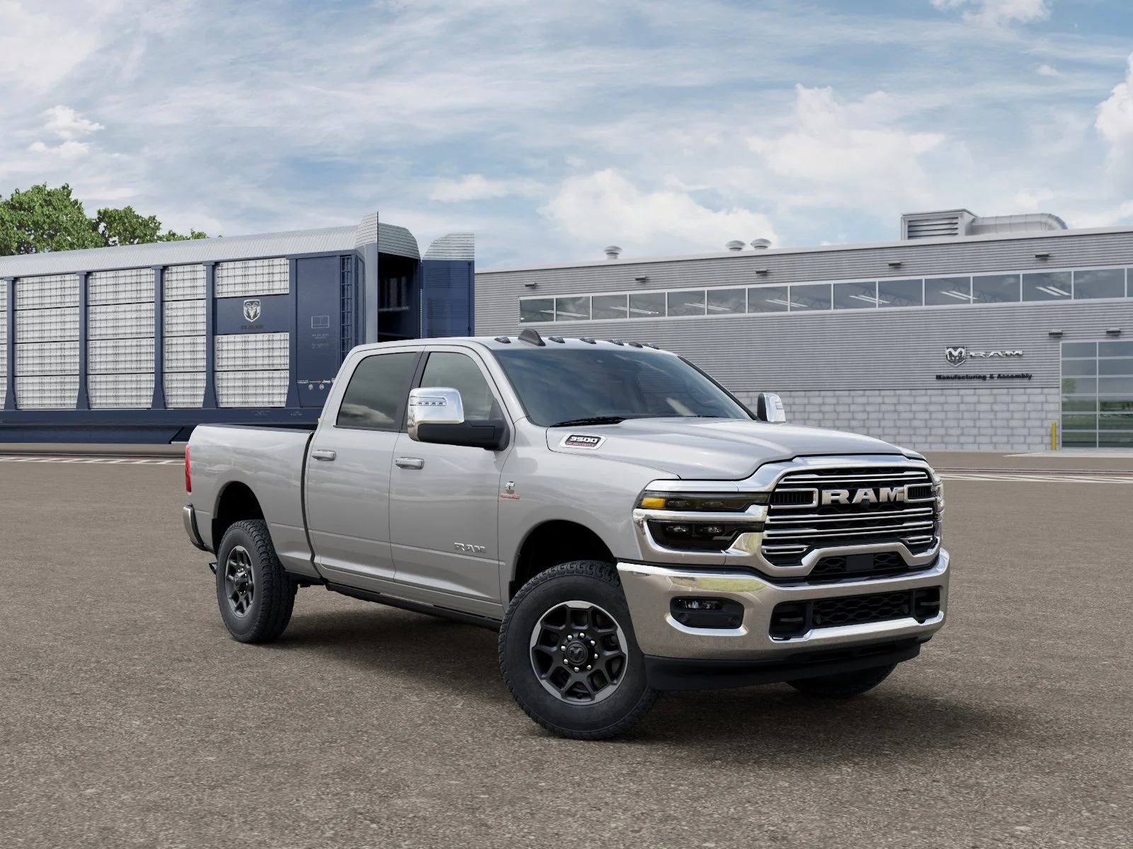 New 2026 Silver-Zynith Exterior Paint RAM Laramie image 3