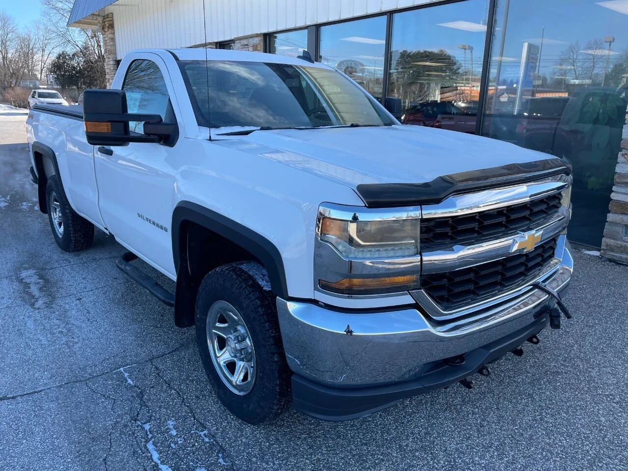 Used 2018 Summit White Chevrolet LS 4x4 2dr Regular Cab 8 ft. LB image 3