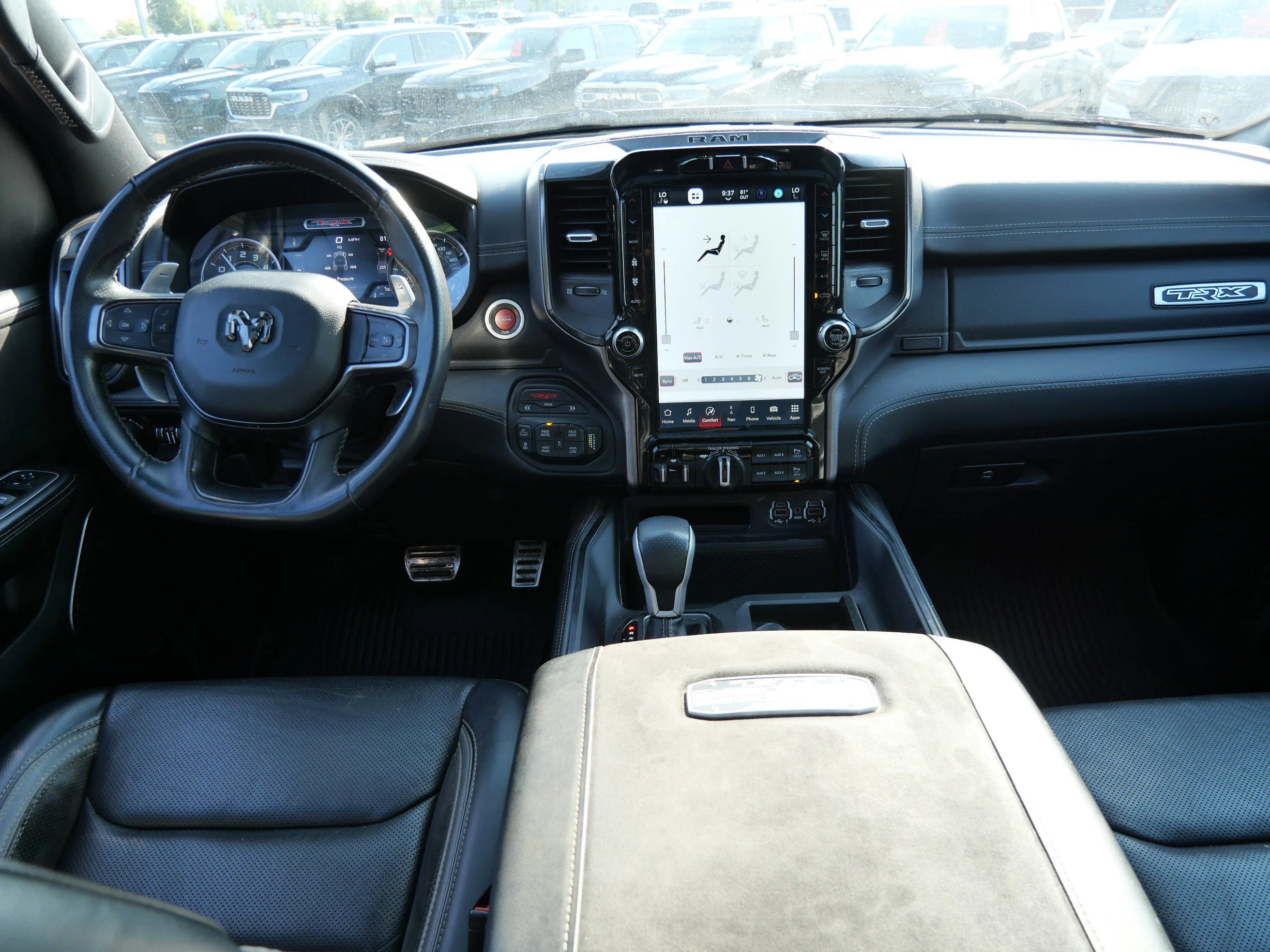Used 2022 Diamond Black Crystal Pearlcoat Ram TRX image 10