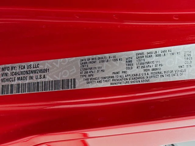 Used 2022 Red Jeep Unlimited Willys image 30