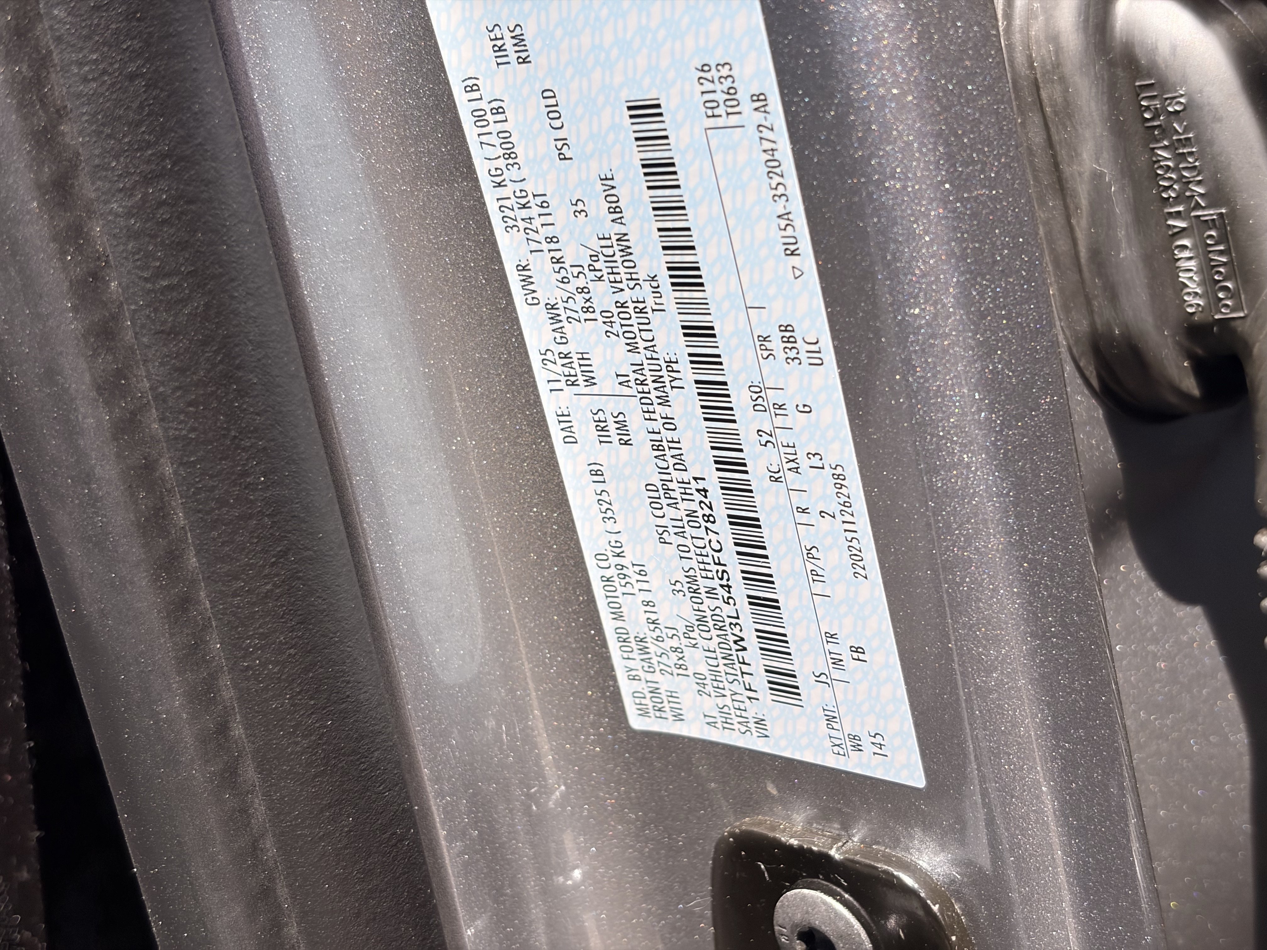Used 2025 Silver Metallic Ford XLT image 13