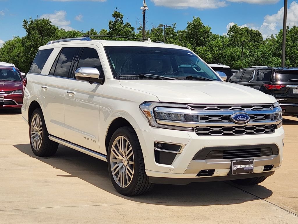 Used 2022 Star White Metallic Tri-Coat Ford Platinum image 3