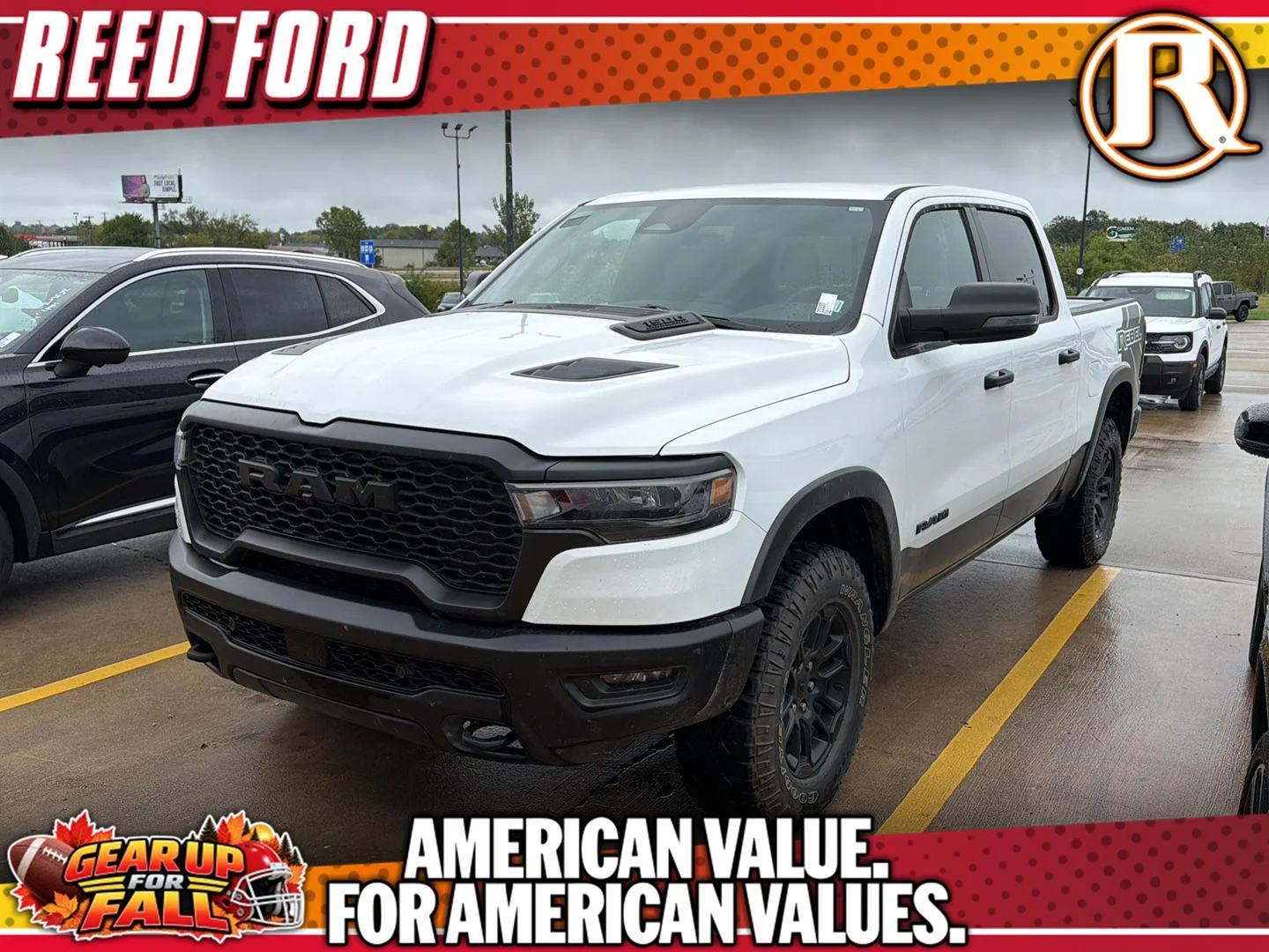 Used 2026 Bright White Clearcoat Ram Rebel image 1
