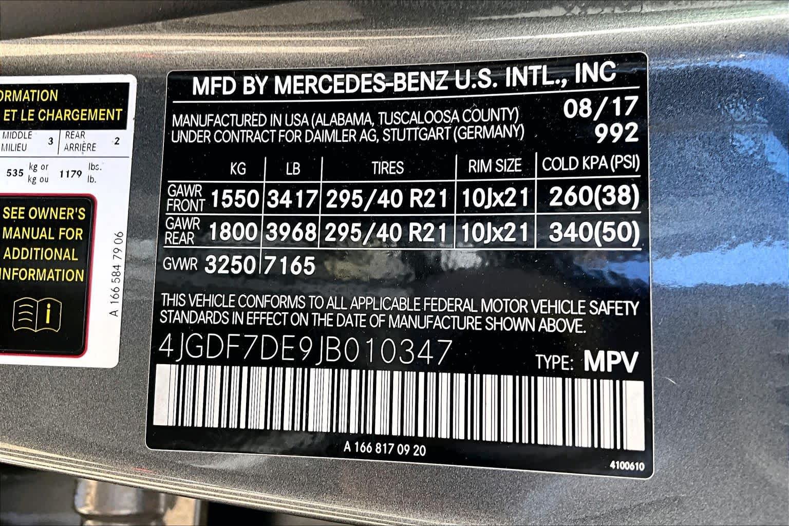 Used 2018 Selenite Grey Metallic Mercedes-Benz GLS 550 image 36