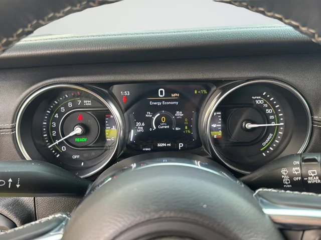 Used 2023 Yellow Jeep Sahara 4xe image 23