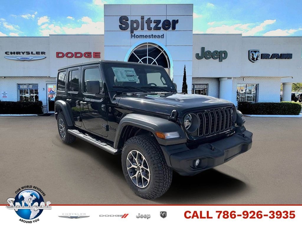 New 2025 Black Clearcoat Jeep Sport S image 1