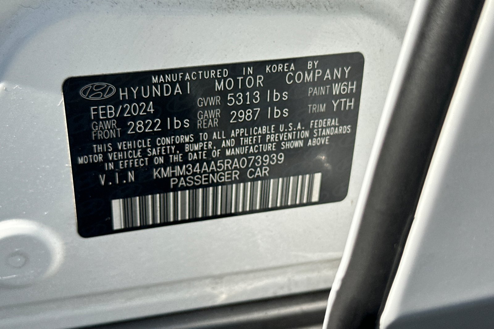 Certified Used 2024 Serenity White Hyundai SEL image 29