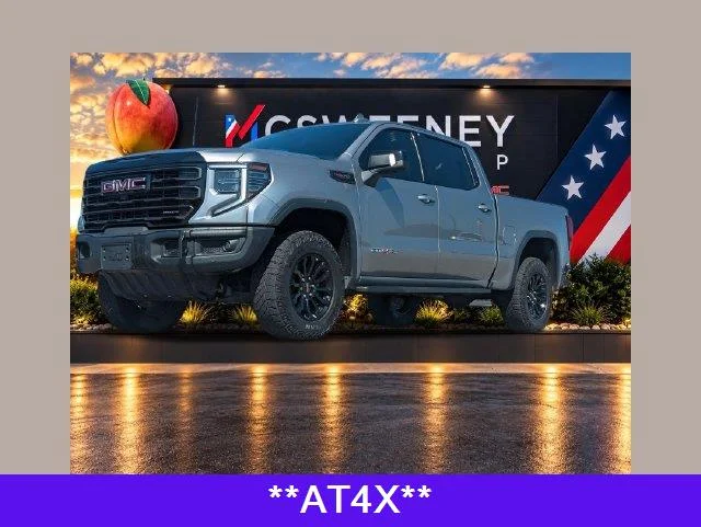 Used 2023 Sterling Metallic GMC AT4X image 1