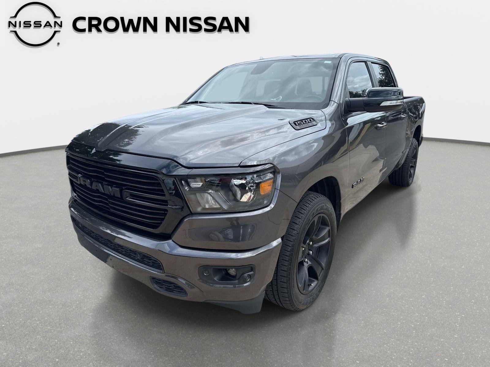 Used 2021 Granite Crystal Metallic Clearcoat Ram Big Horn image 1