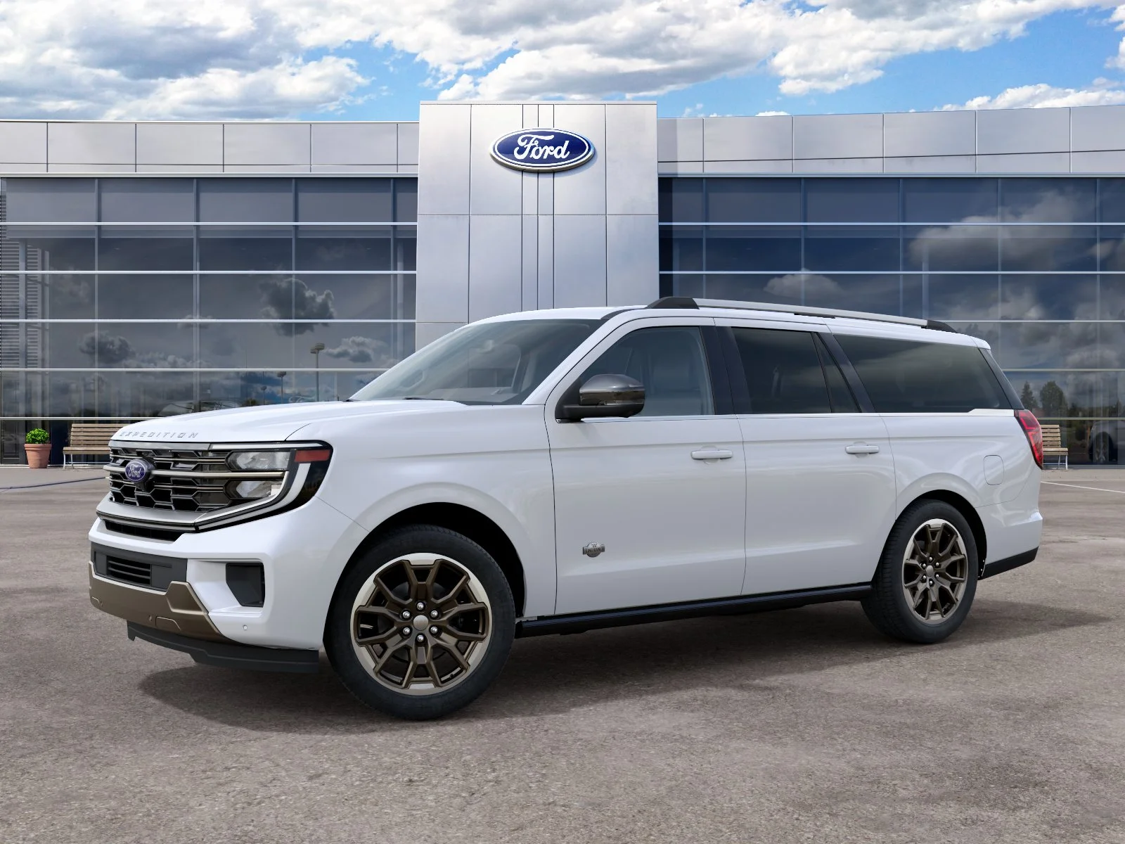 New 2027 Star White Metallic Tri-Coat Ford MAX King Ranch image 1