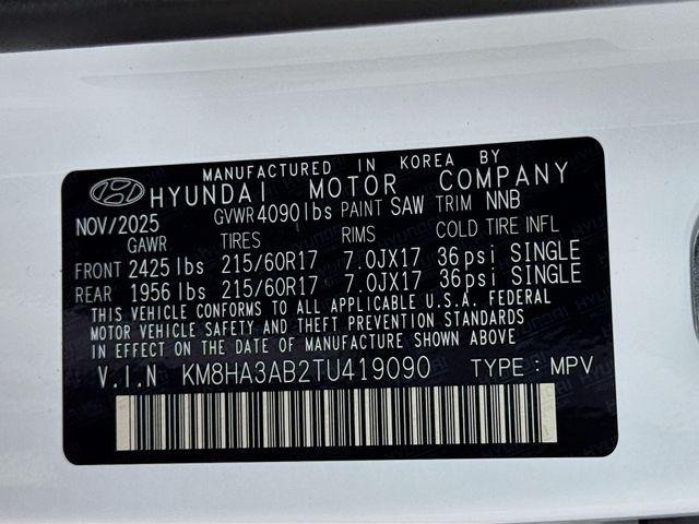 New 2026 White Hyundai SE FWD image 42