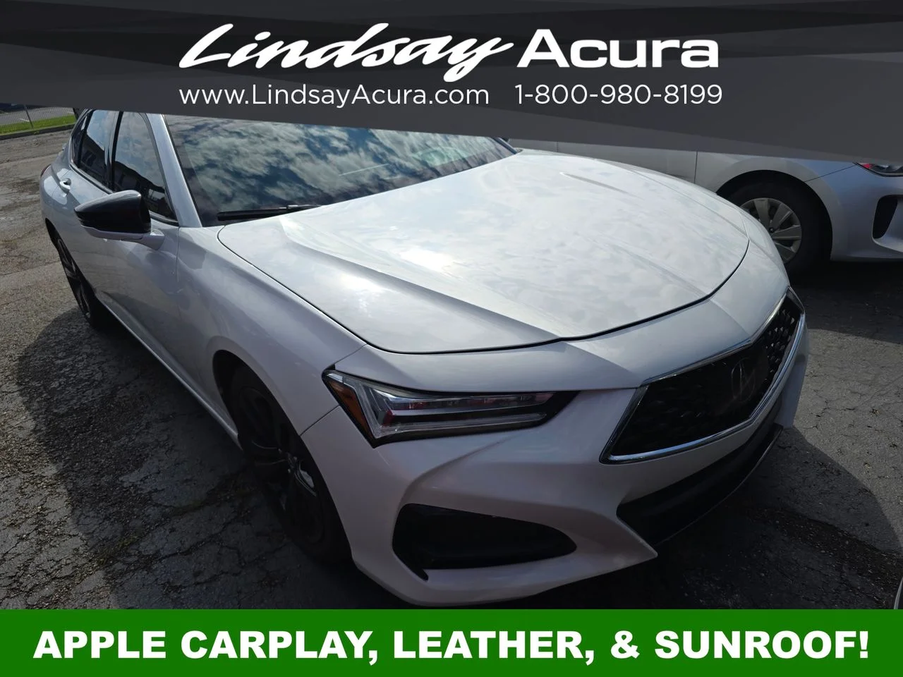 Used 2022 Platinum White Pearl Acura A-Spec Package image 2