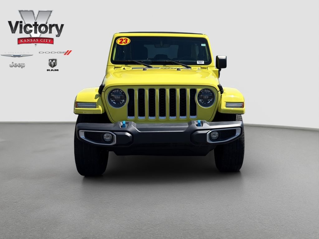 Used 2023 Jeep Wrangler 4xe Sahara 4XE with VIN 1C4JJXP68PW559419 for sale in Kansas City