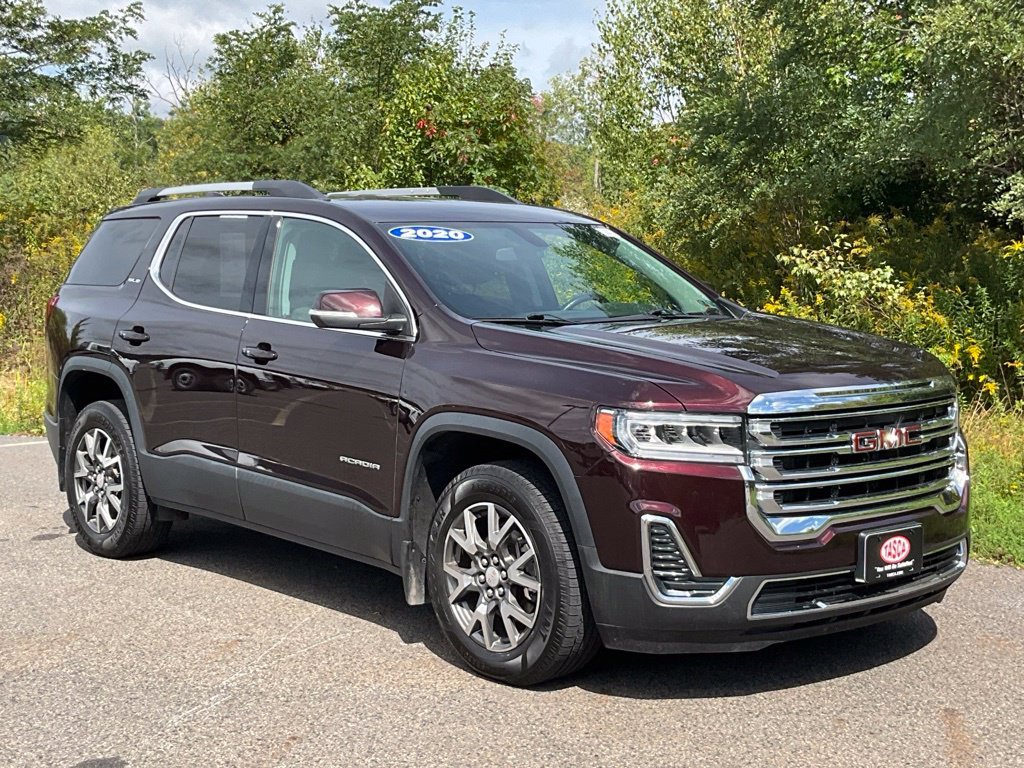 Certified Used 2020 Red Mahogany Metallic GMC SLE image 1