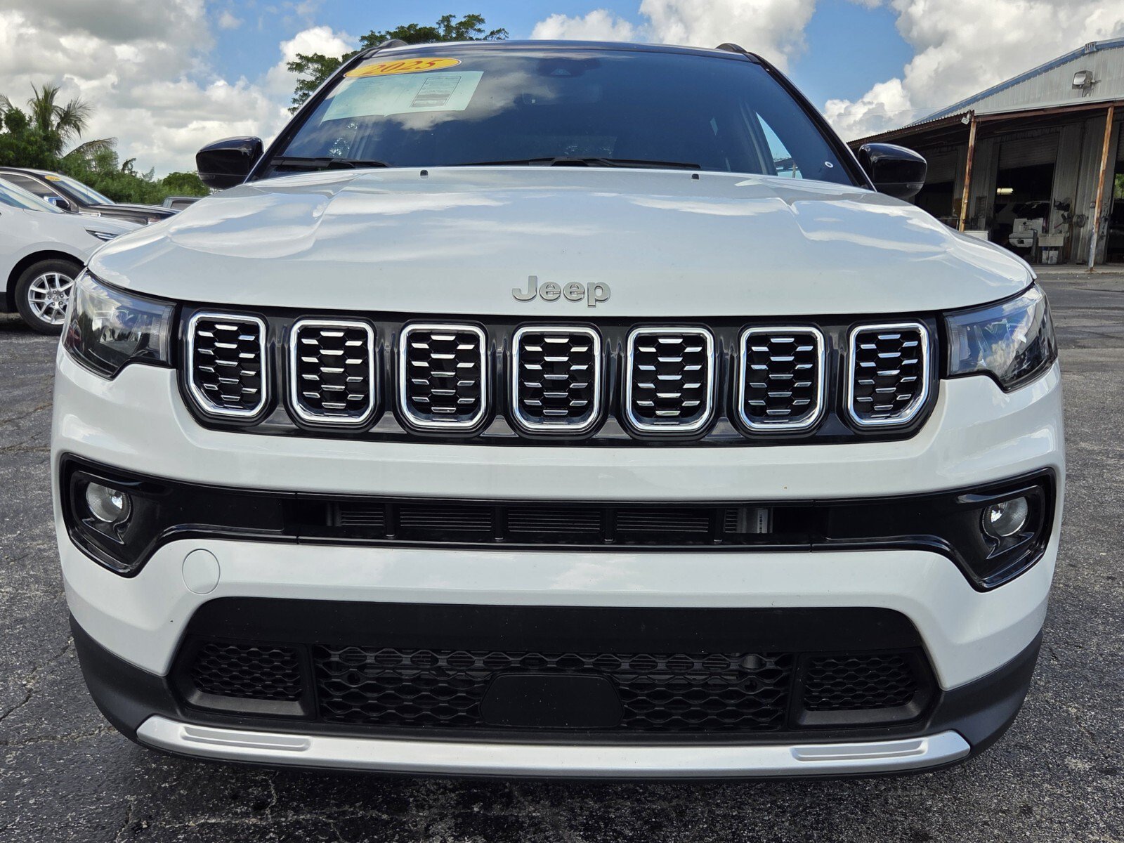 Used 2025 Bright White Clearcoat Jeep Limited image 8