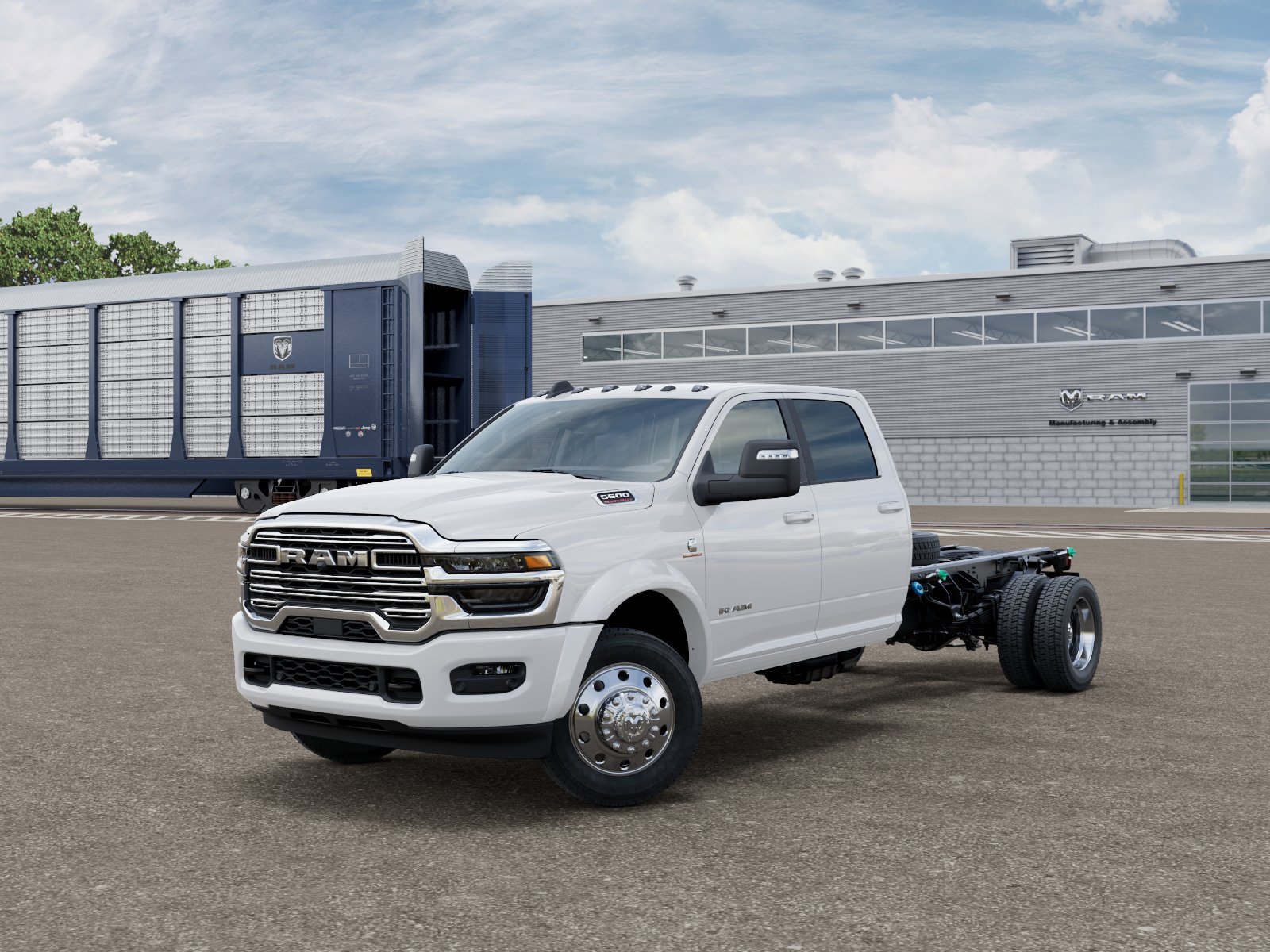 New 2027 Bright White Clear-Coat Paint RAM Tradesman 4x4 Crew Cab 84" CA 197.4" WB image 1