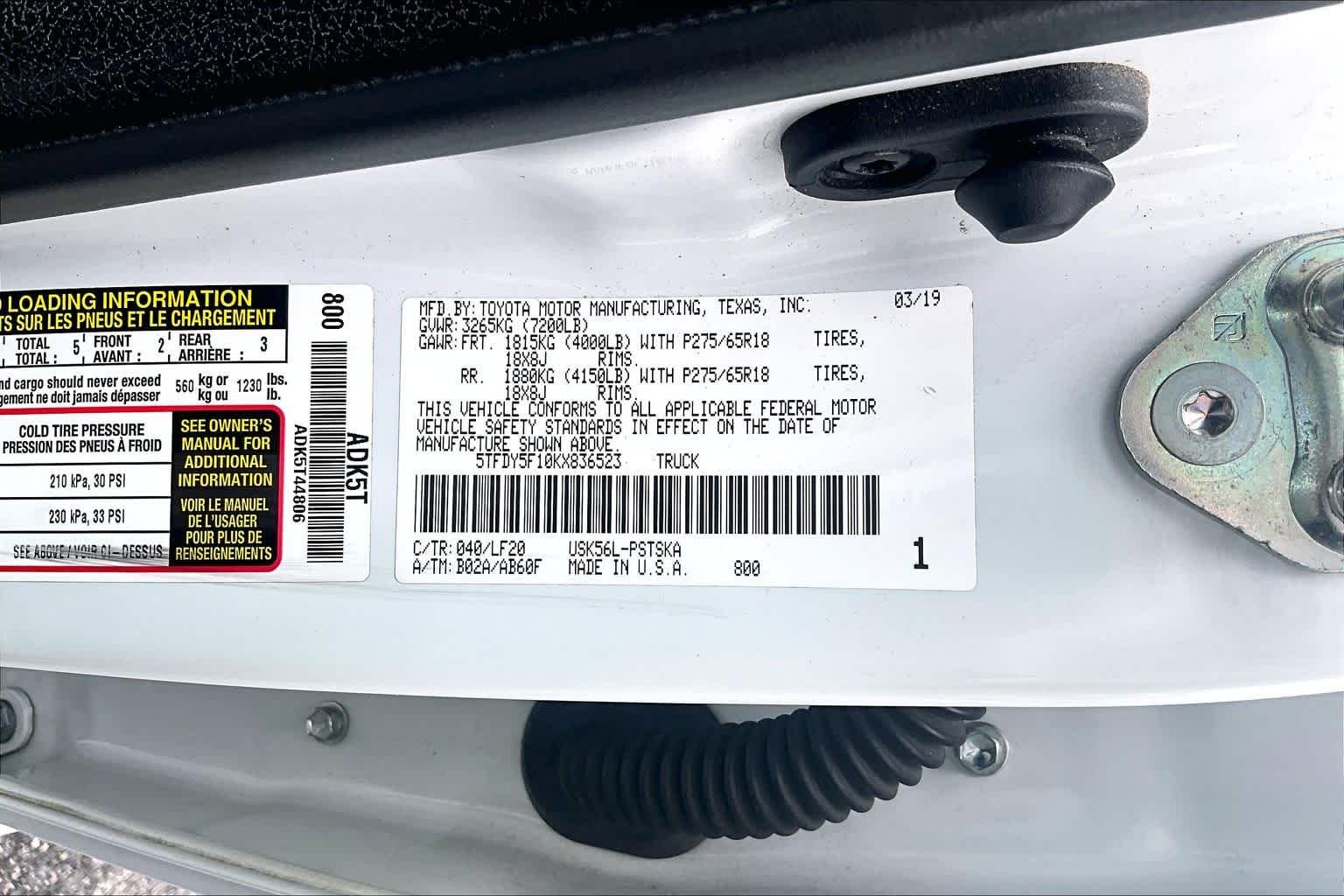 Used 2019 Super White Toyota TRD Pro image 32