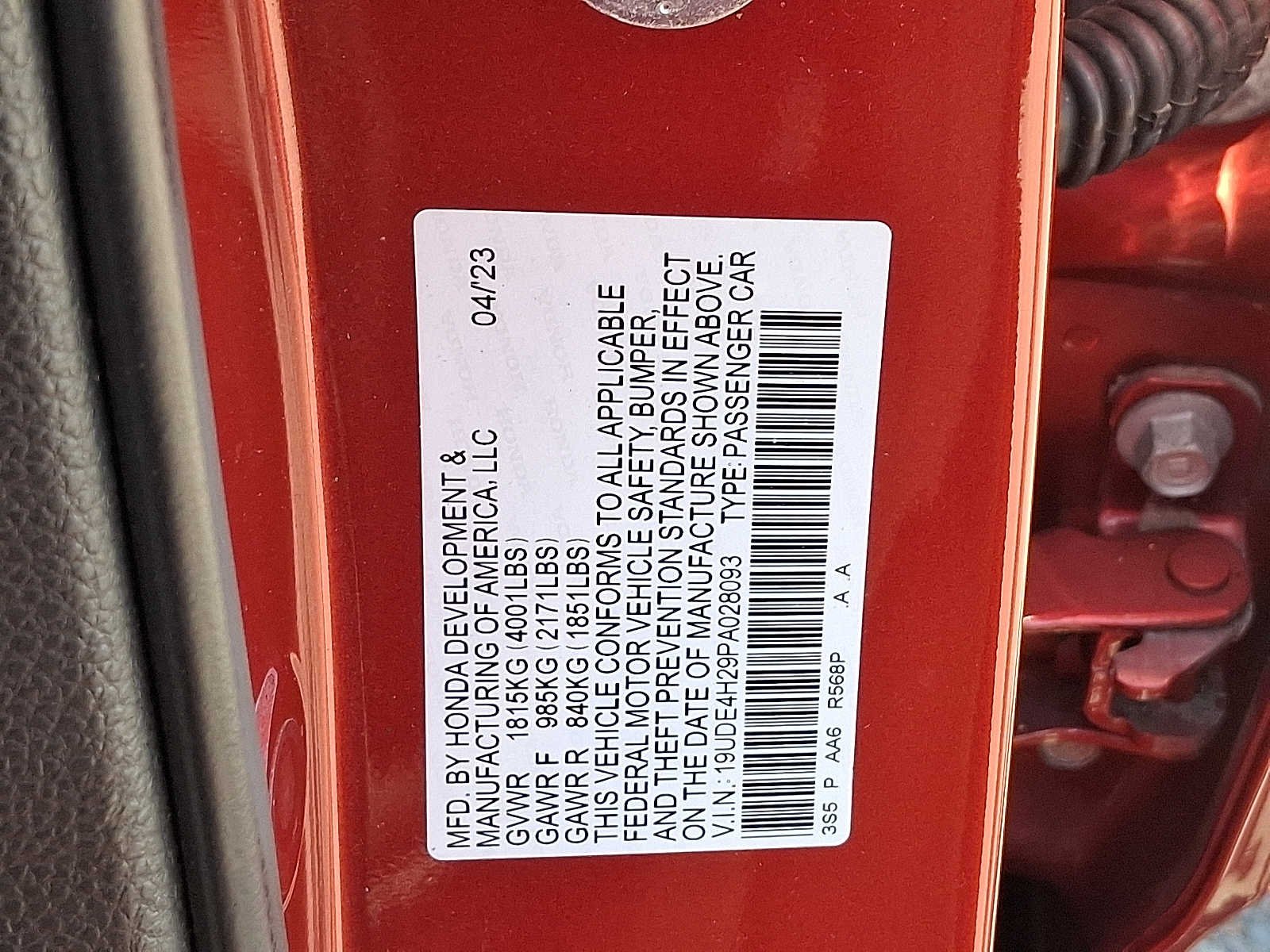 Certified Used 2023 Performance Red Pearl Acura INTEGRA image 27