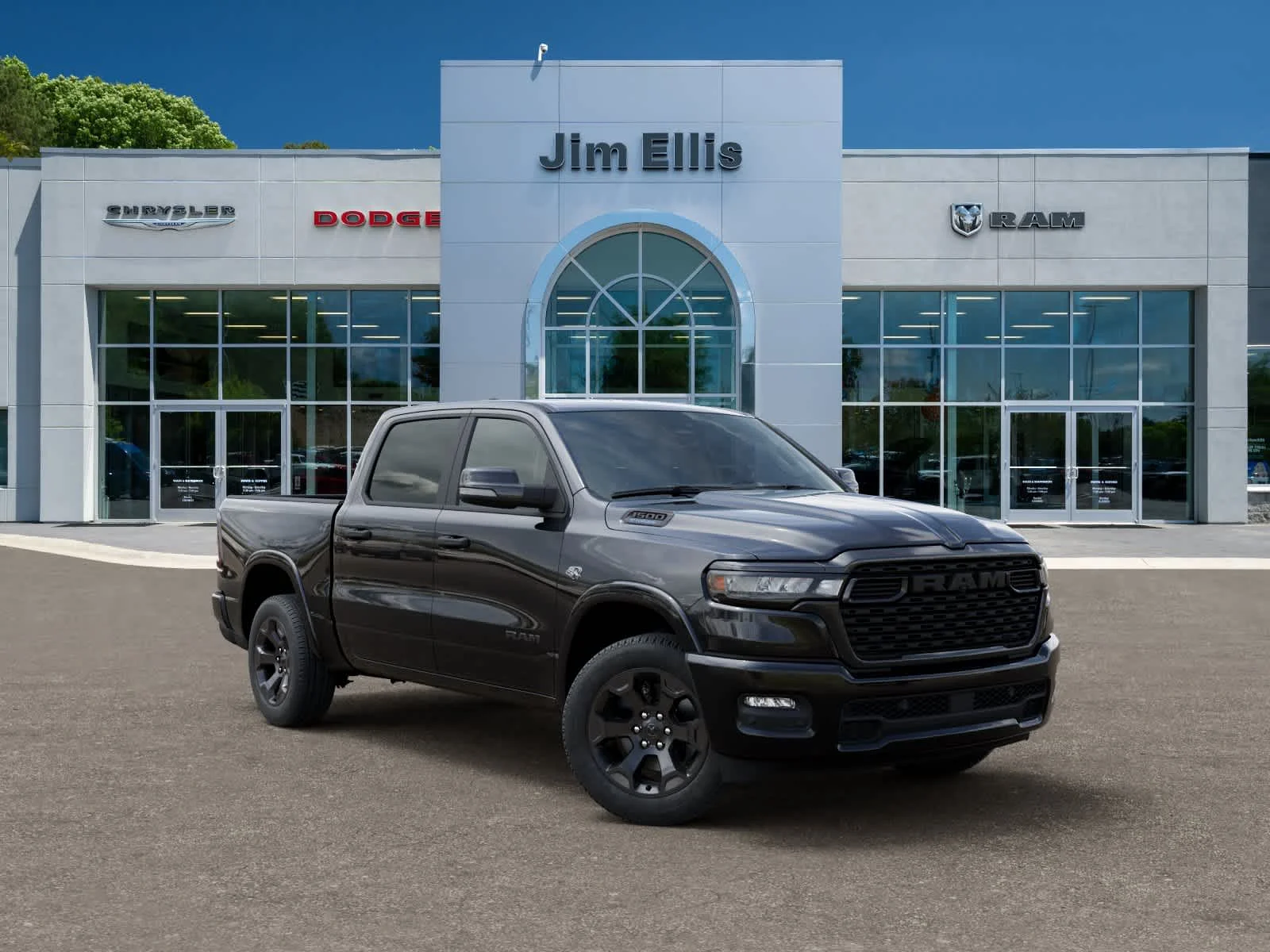 New 2026 Diamond Black Crystal Pearlcoat Ram Big Horn image 5