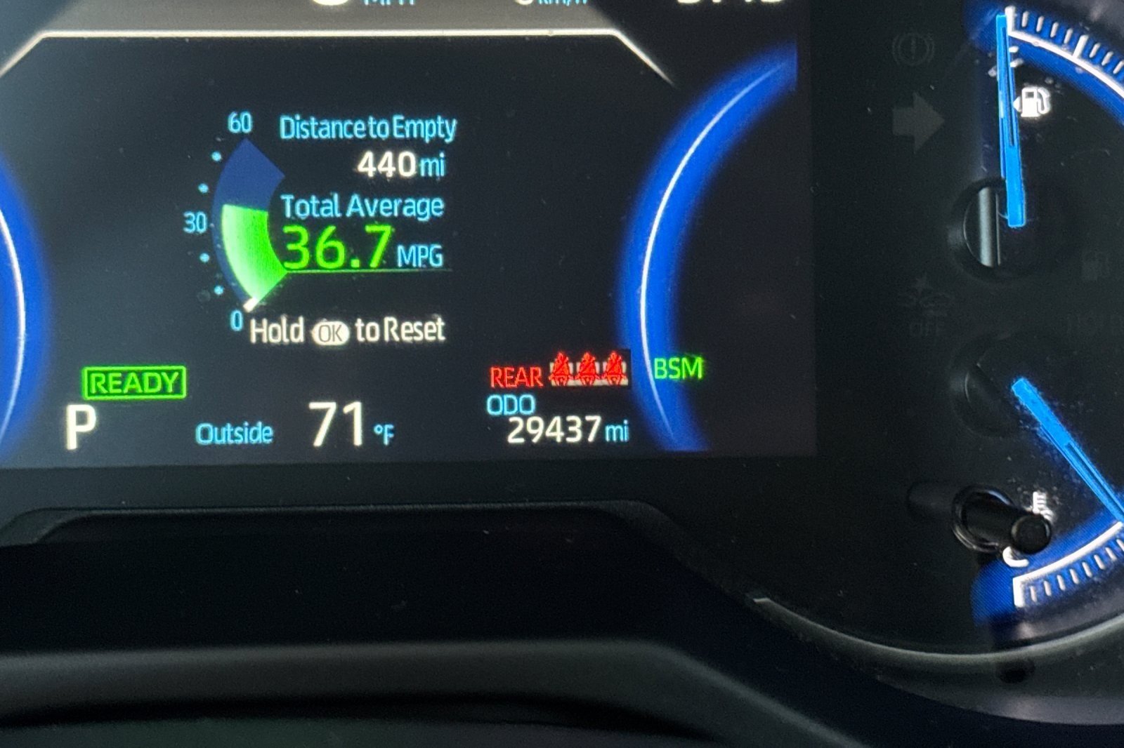 Used 2025 Cavalry Blue Toyota Hybrid SE image 24