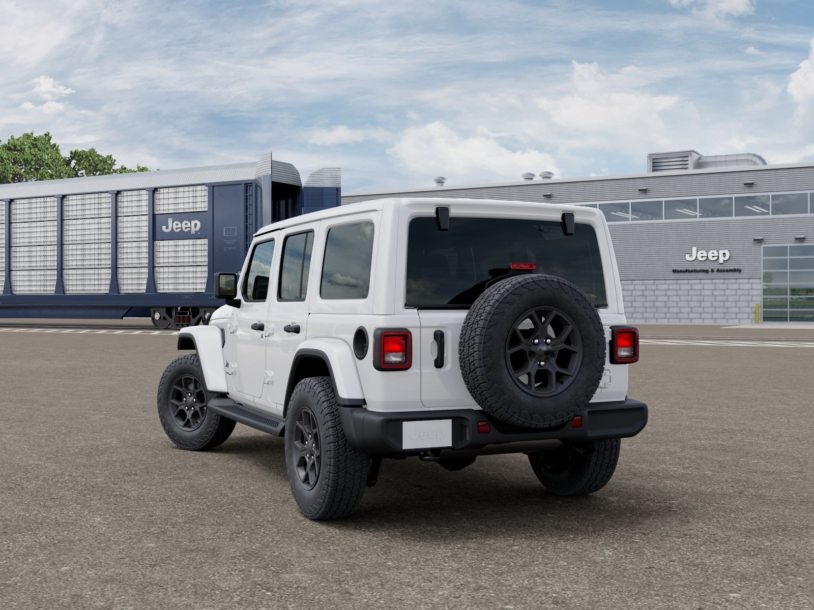 New 2027 Bright White Clear-Coat Paint Jeep Sport S image 3