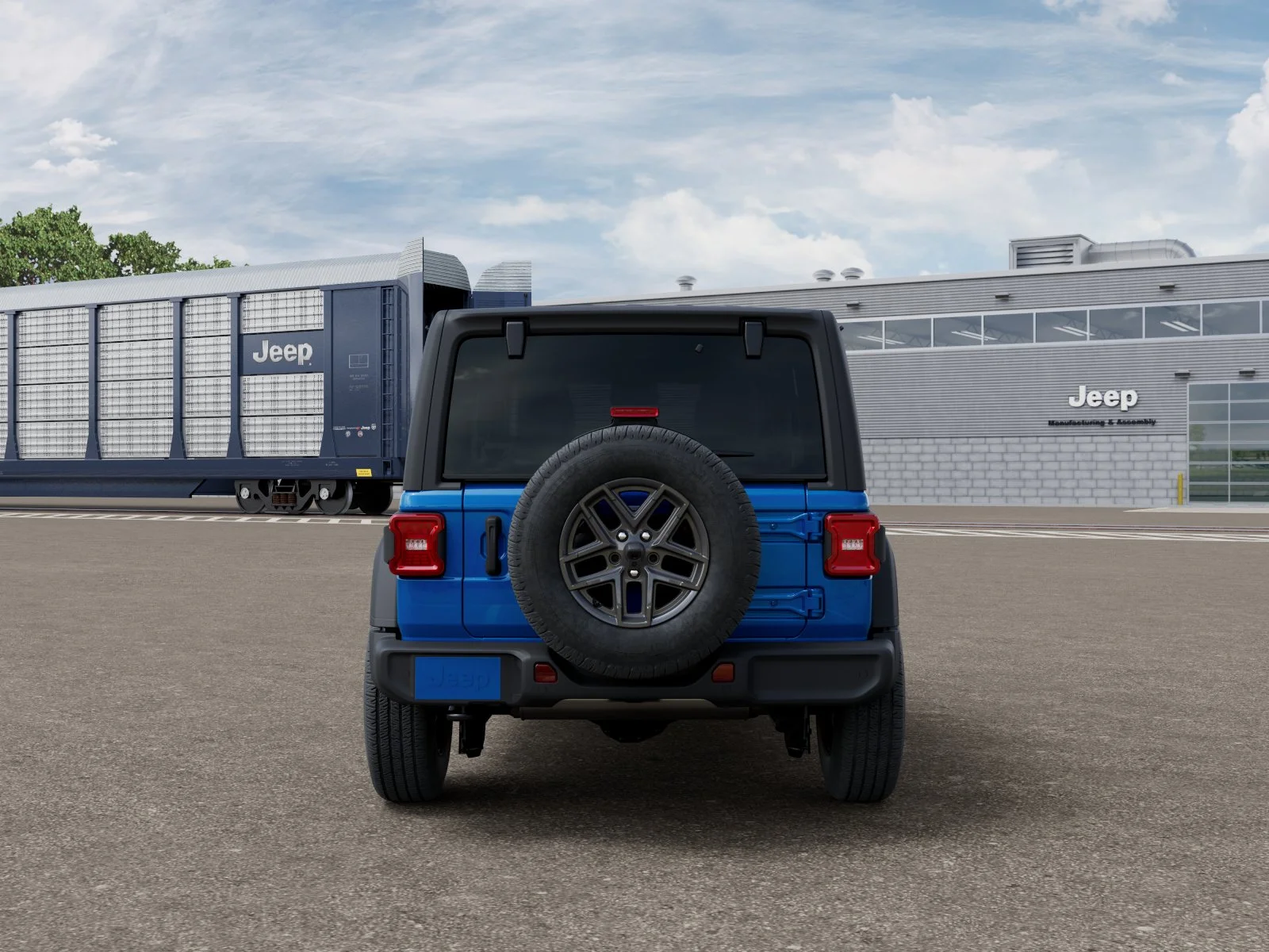 New 2026 Hydro Blue Pearl-Coat Exterior Paint Jeep Sport S image 7