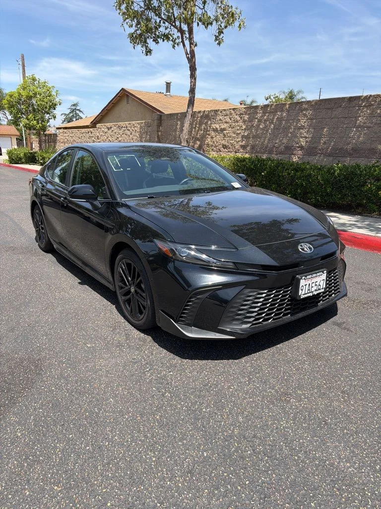 Used 2025 Black Toyota SE image 1