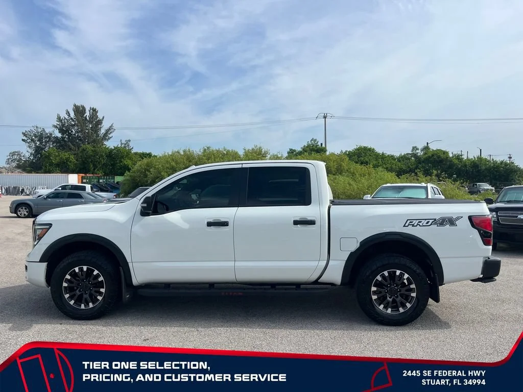 Used 2021 White Nissan Crew Cab PRO-4X 4x4 image 4