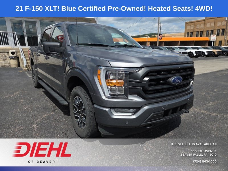 Used 2021 Gray Ford XLT image 1