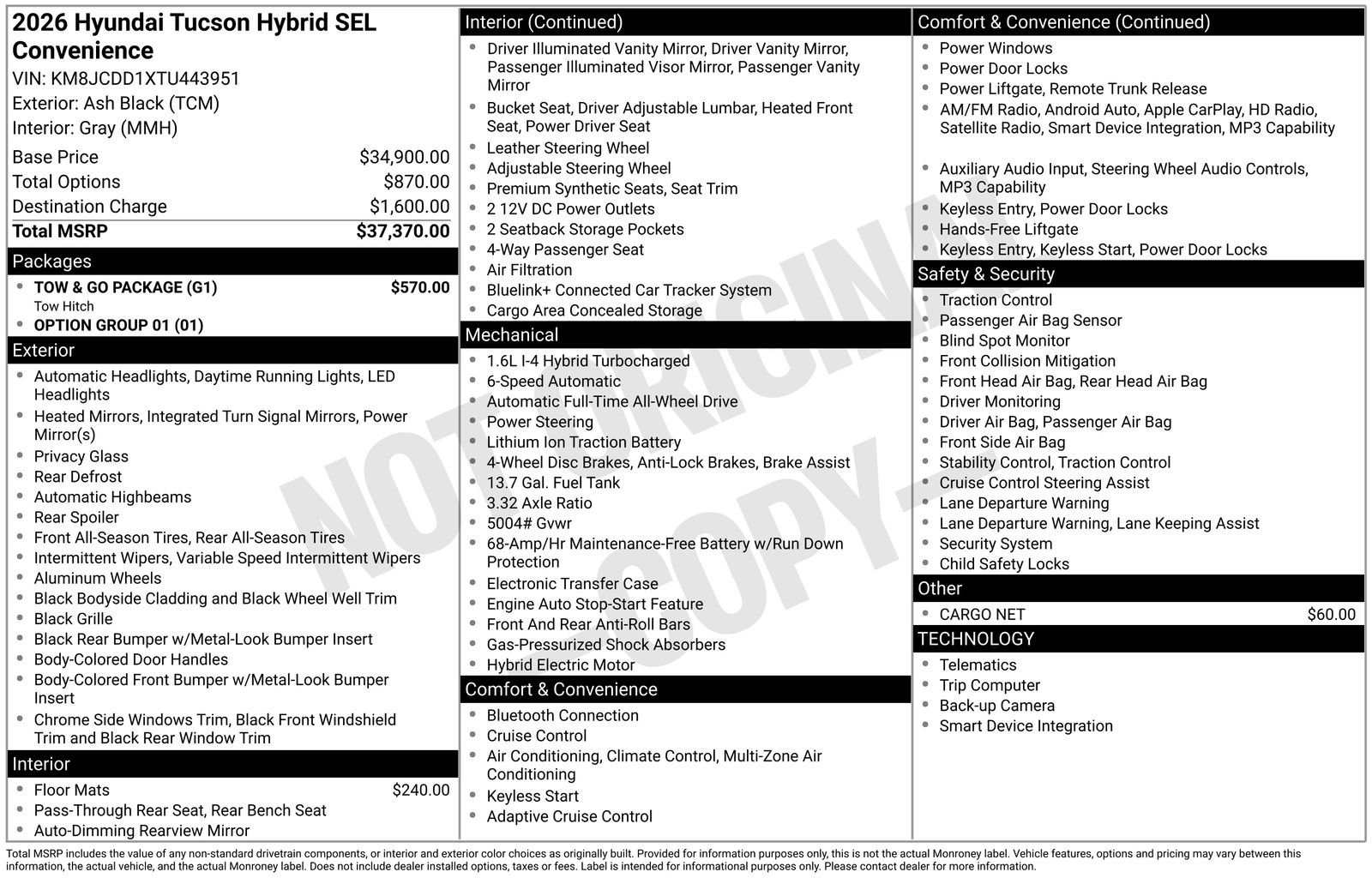 New 2026 Gray Hyundai SEL Convenience image 39