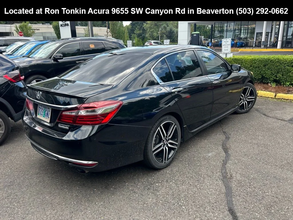 Used 2017 Crystal Black Pearl Honda Sport Special Edition image 3