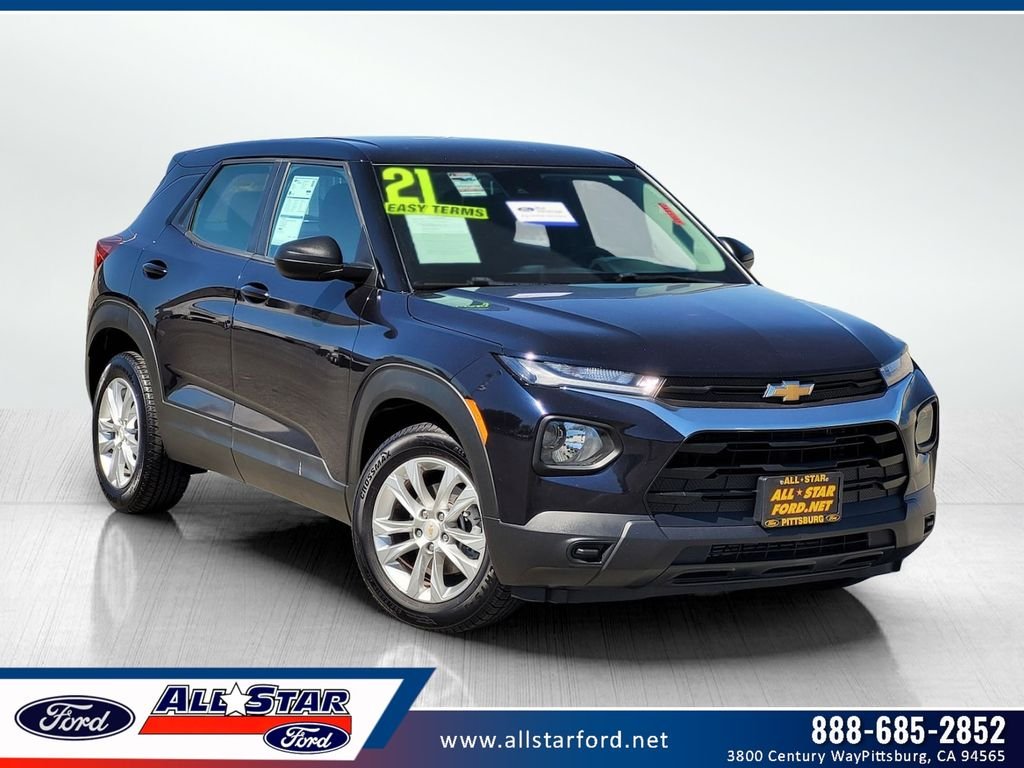 Certified Used 2021 Midnight Blue Metallic Chevrolet LS image 1