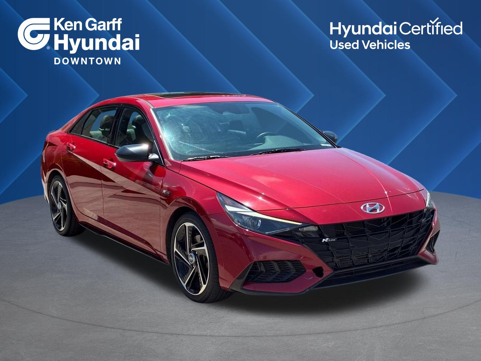 Certified Used 2023 Scarlet Red Pearl Hyundai N Line image 1