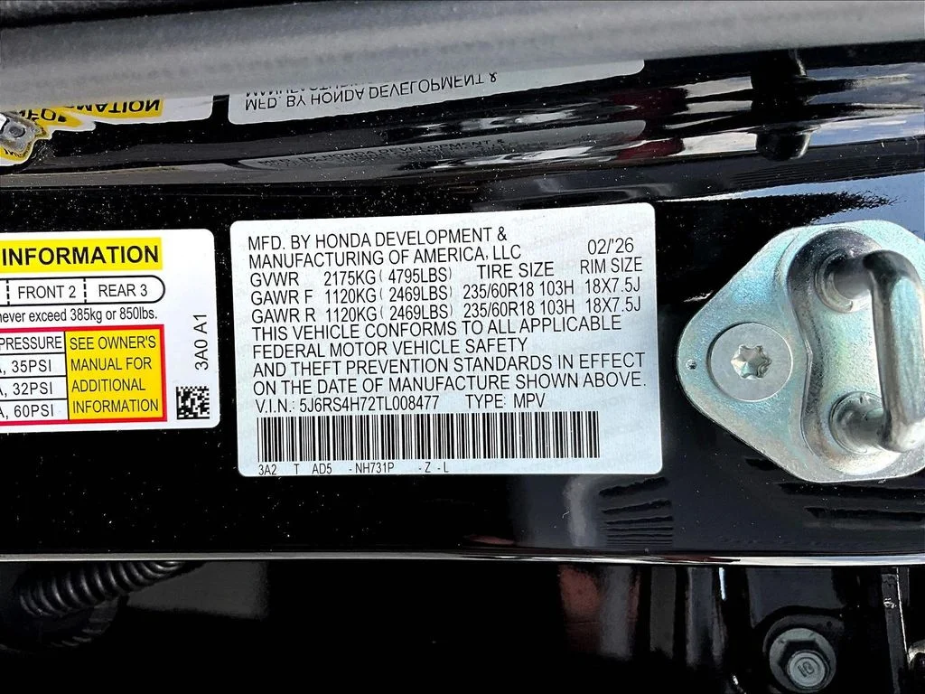 Used 2026 Crystal Black Pearl Honda EX-L image 19