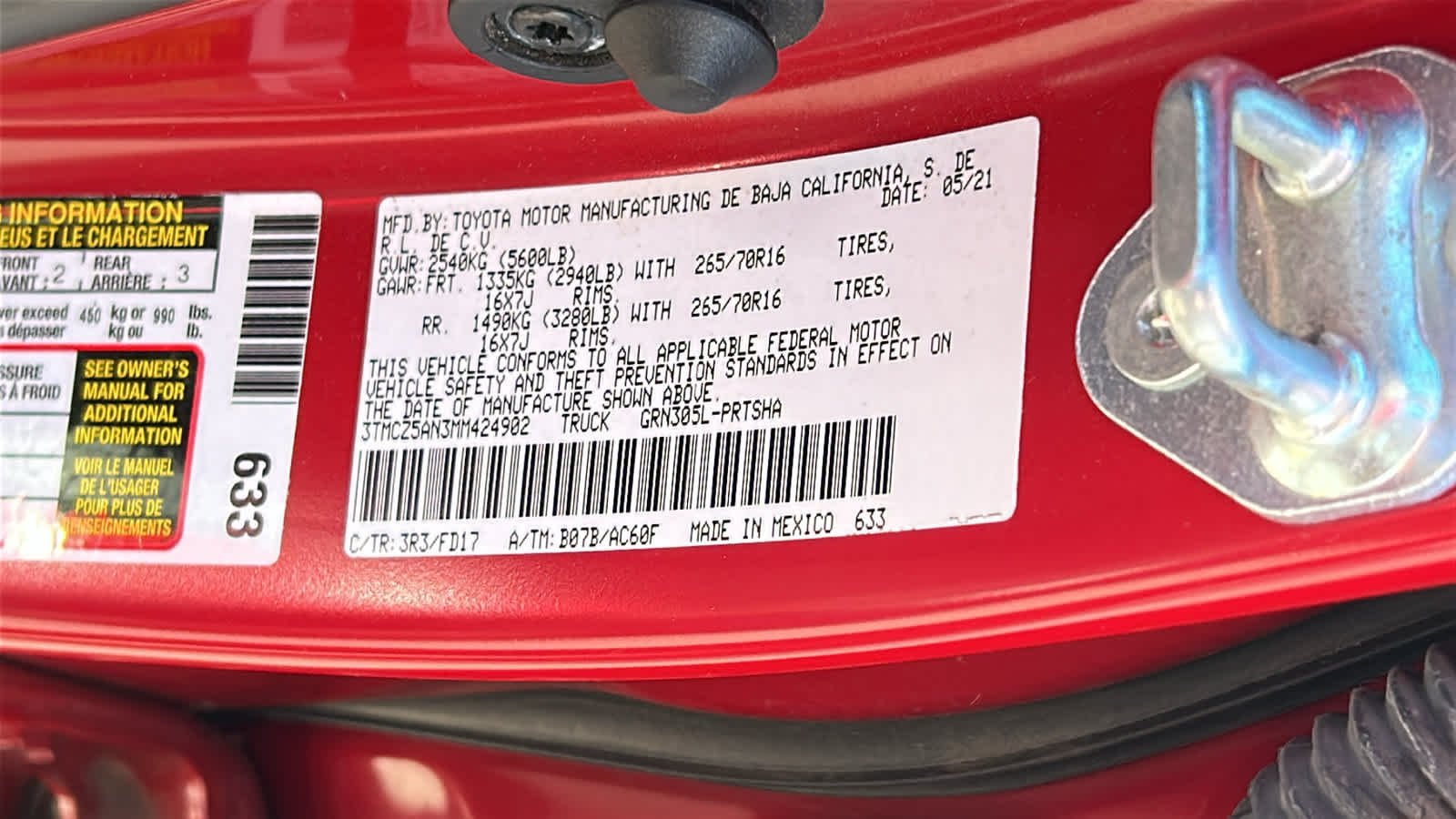 Used 2021 Barcelona Red Metallic Toyota TRD Off Road image 29