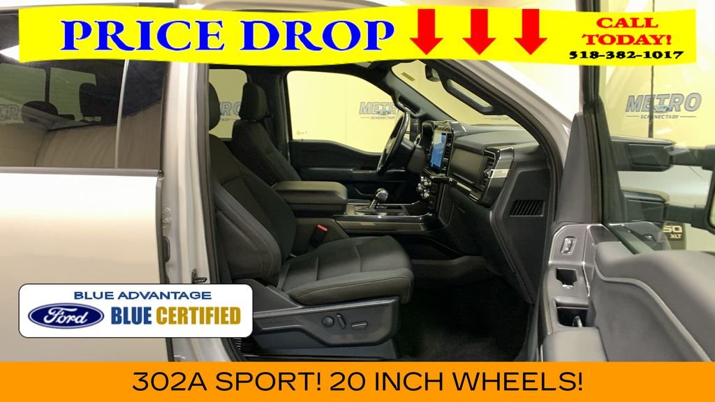 Certified Used 2022 White Metallic Ford XLT image 12